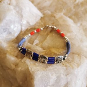 Coral Beads Lapis Lazuli Beads and Stone