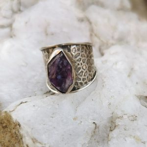 Sterling Silver Raw Amethyst