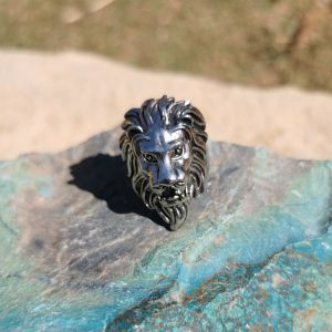 Metal Ring Lion Head