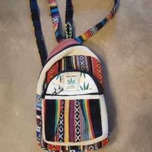 Small Hemp and Cotton Rucksack – Rasta